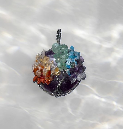 PENDENTIF ARBRE DE VIE - CHAKRAS